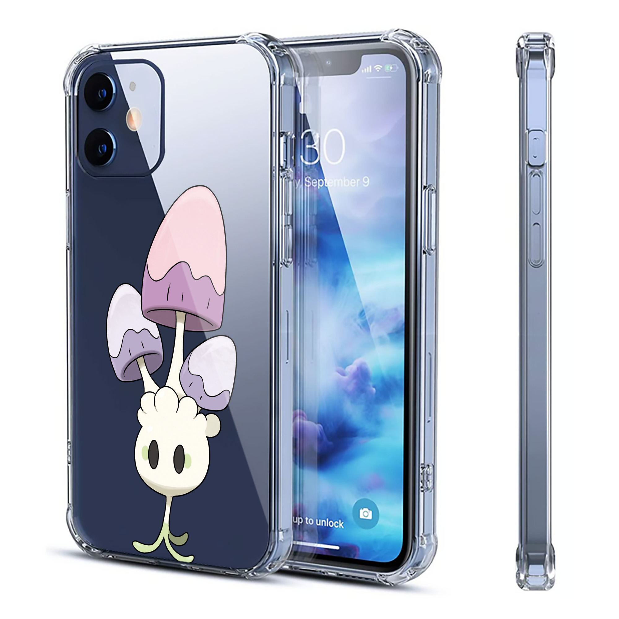 （画像用） ポケットモンスター Pokémon 【iPhone 12シリーズ対応】透明スマホケース（クリアソフトケース）